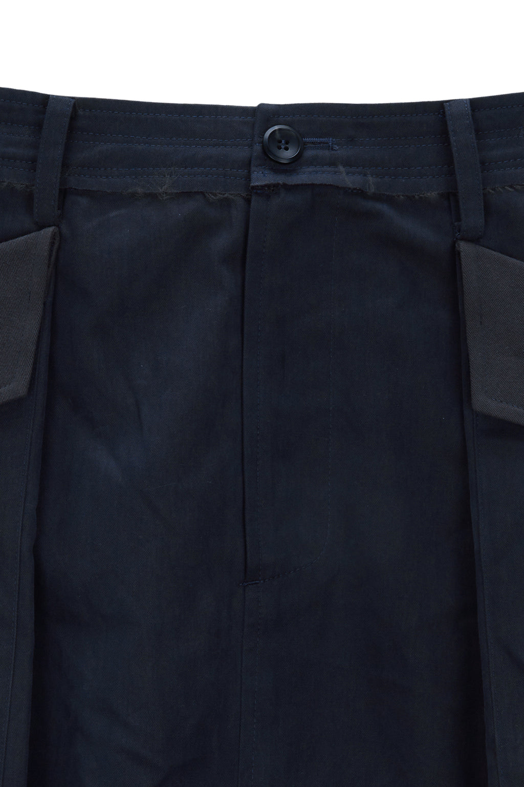 [matinkim] BIG POCKET CARGO MIDI SKIRT IN CHARCOAL