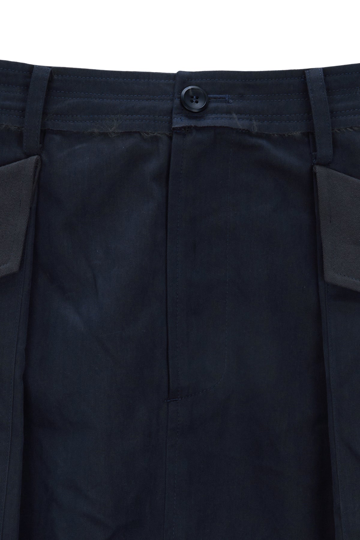 [matinkim] BIG POCKET CARGO MIDI SKIRT IN CHARCOAL