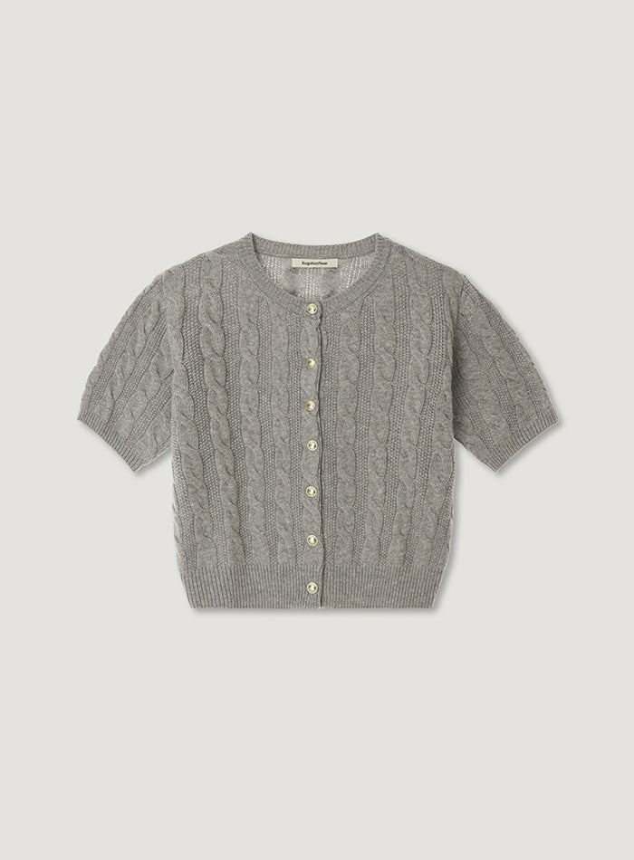 Mango Maniplease Manila Cable Cardigan