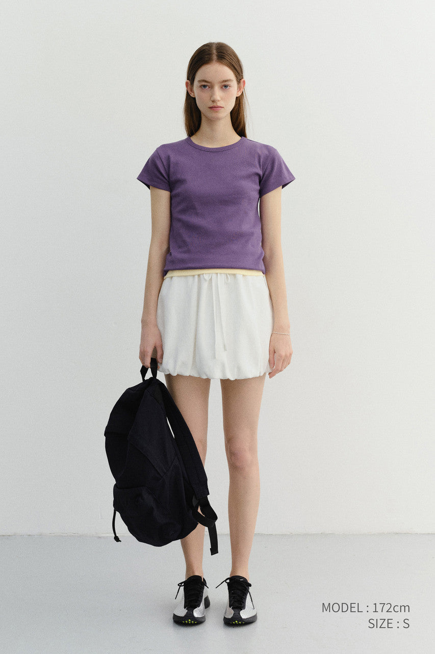Dunst Mini Volumed Skirt White