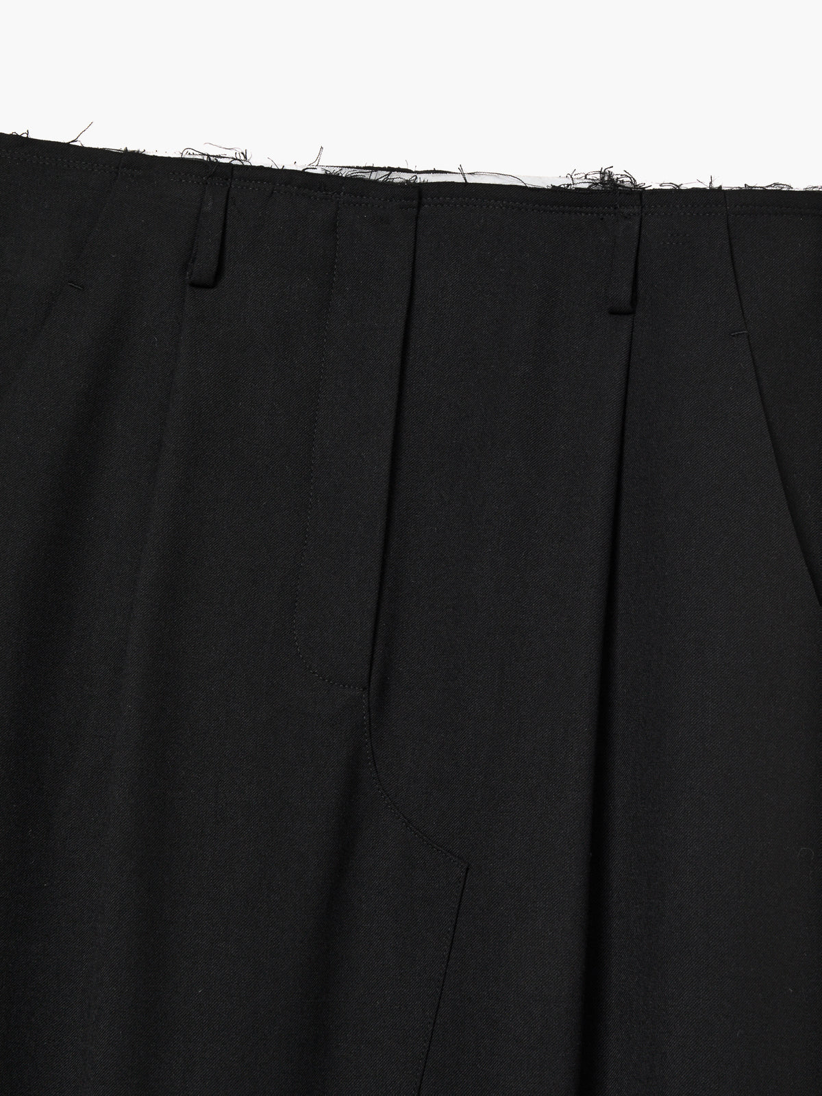 Margesherwood Cut-Off Maxi Skirt black