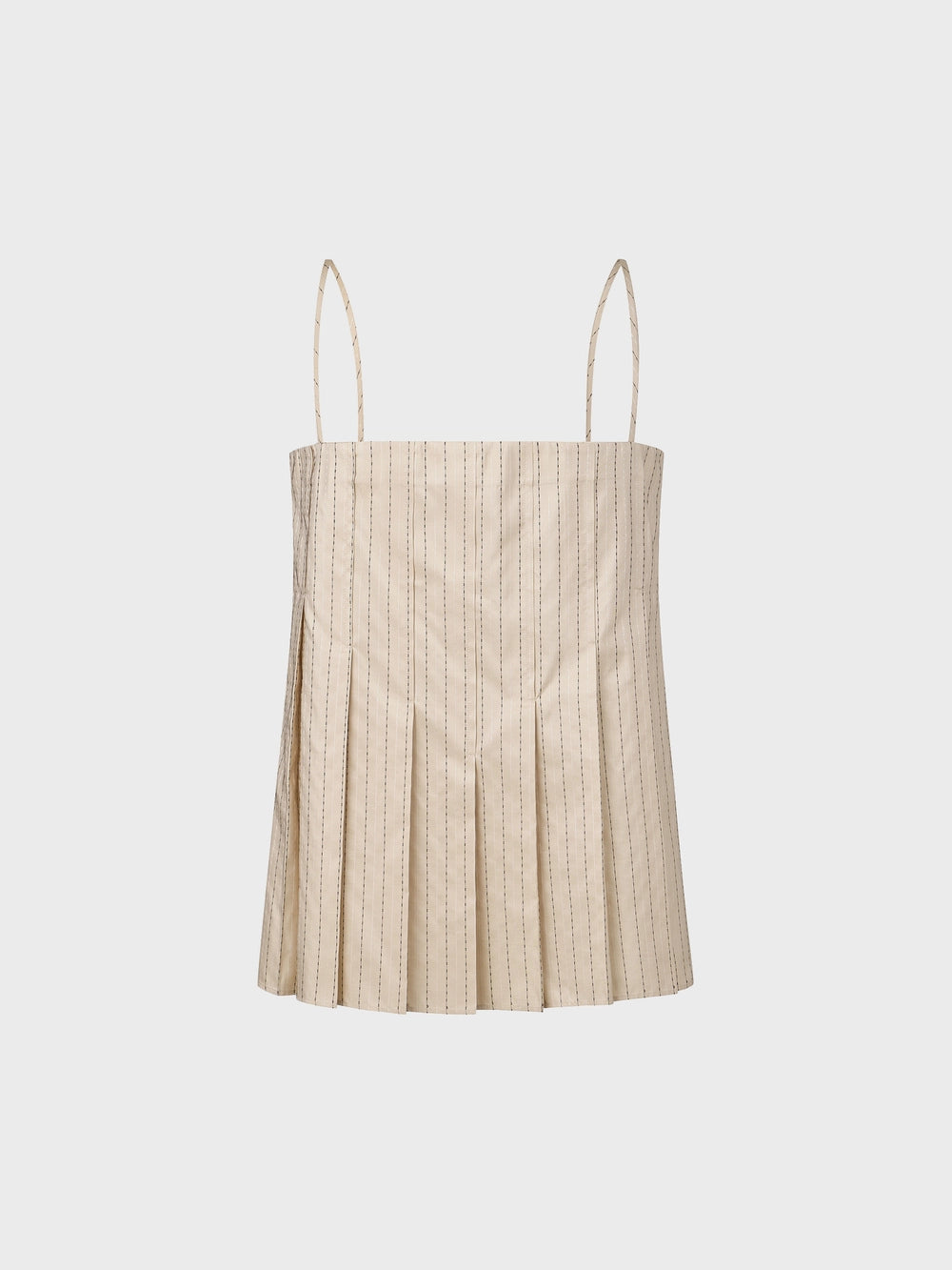 EENK Pleated Sleeveless Top - Cream