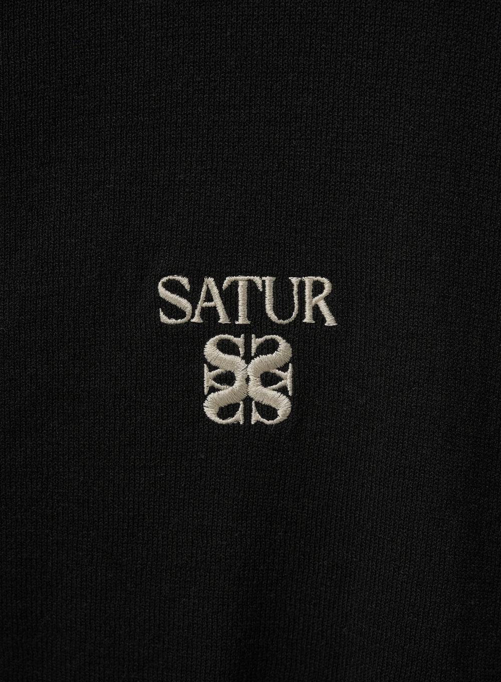 [satur] (W) Light Weight Knit Cardigan - Black