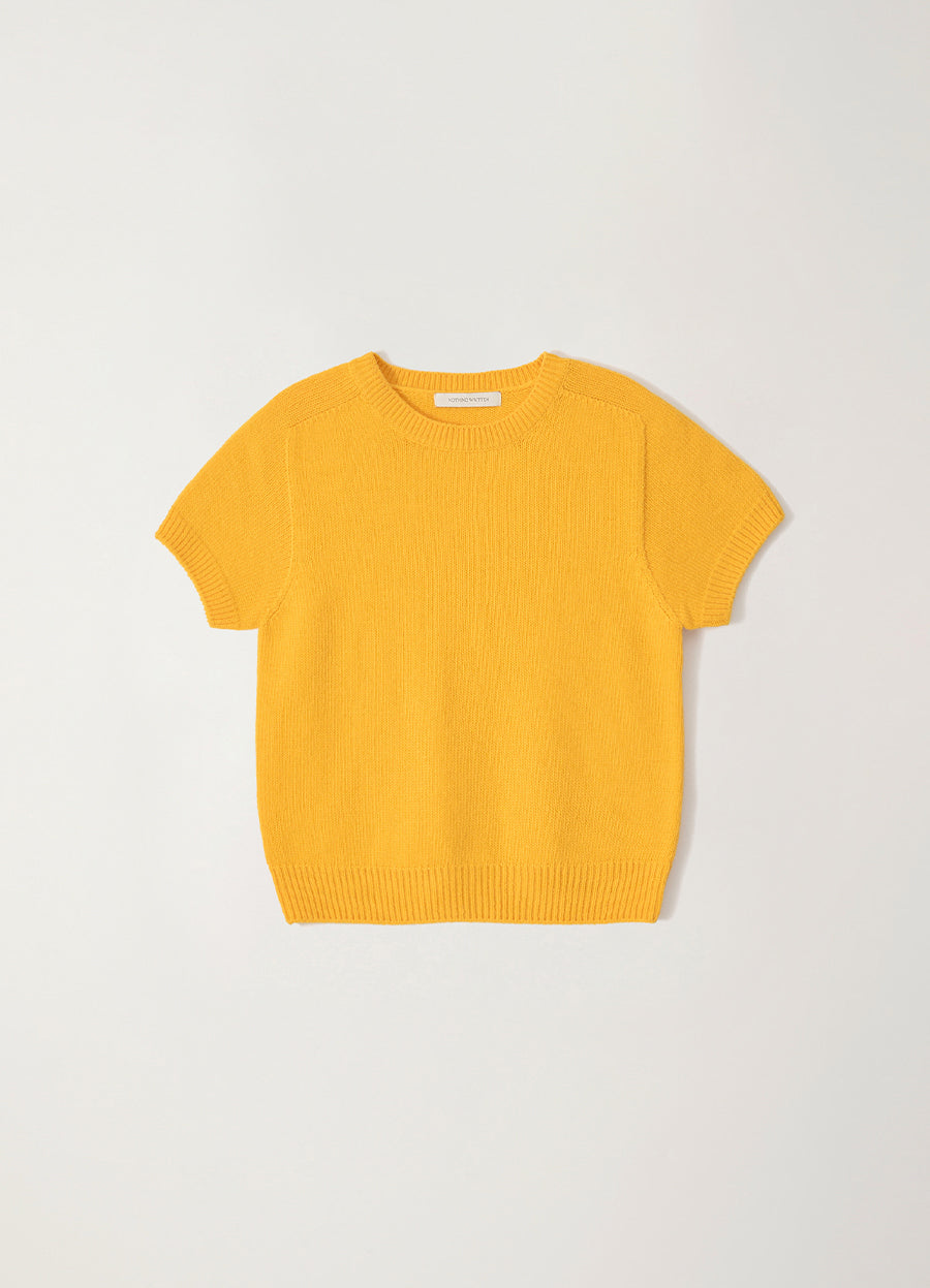 Nothing Written Puno short sleeve knit (Amber)