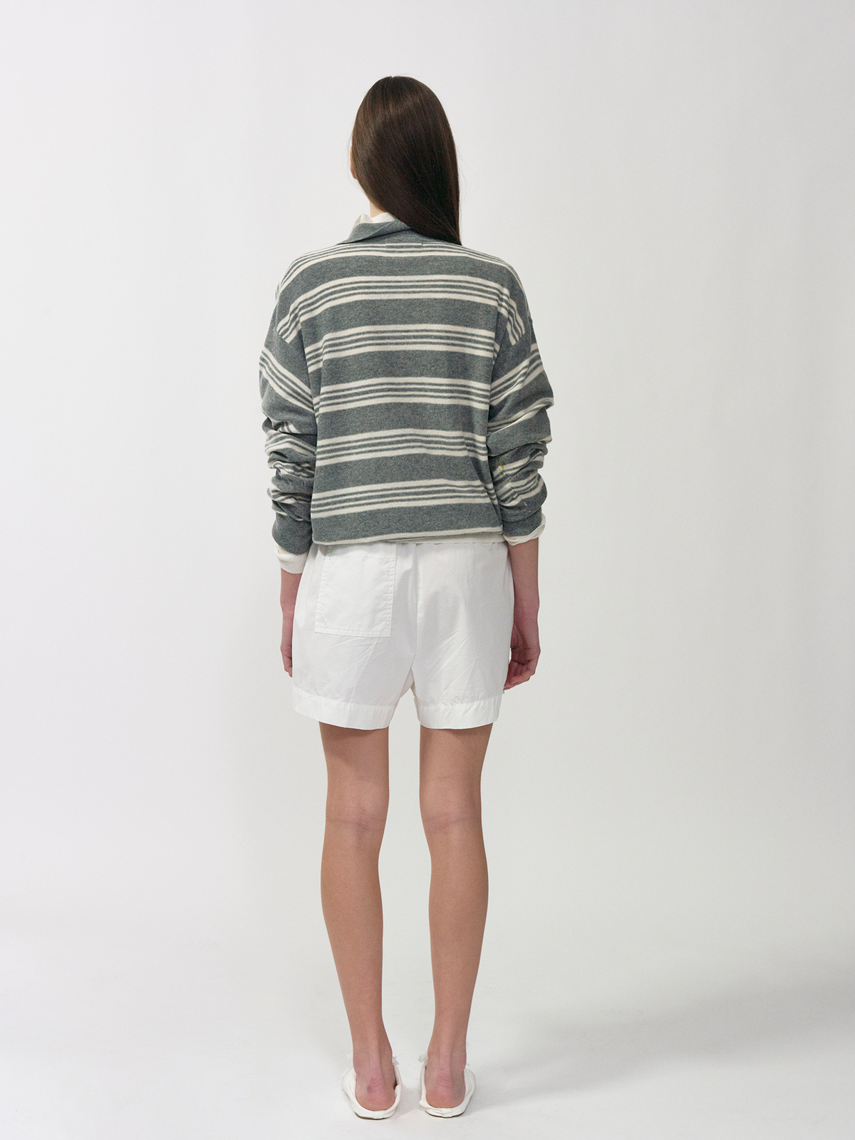 Nothing Written Kevin stripe pullover (Gray)
