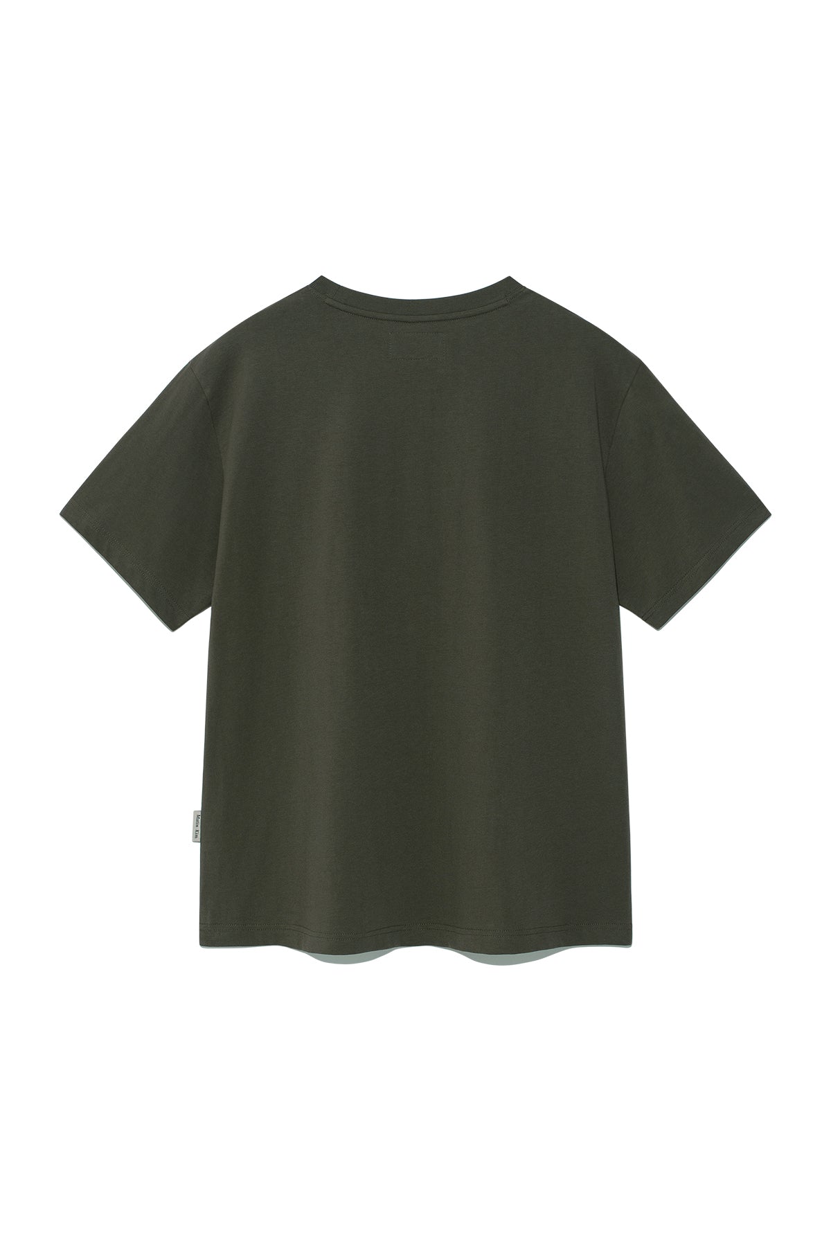 [matinkim] EMBROIDERY SMALL LOGO OVERSIZE TOP IN KHAKI