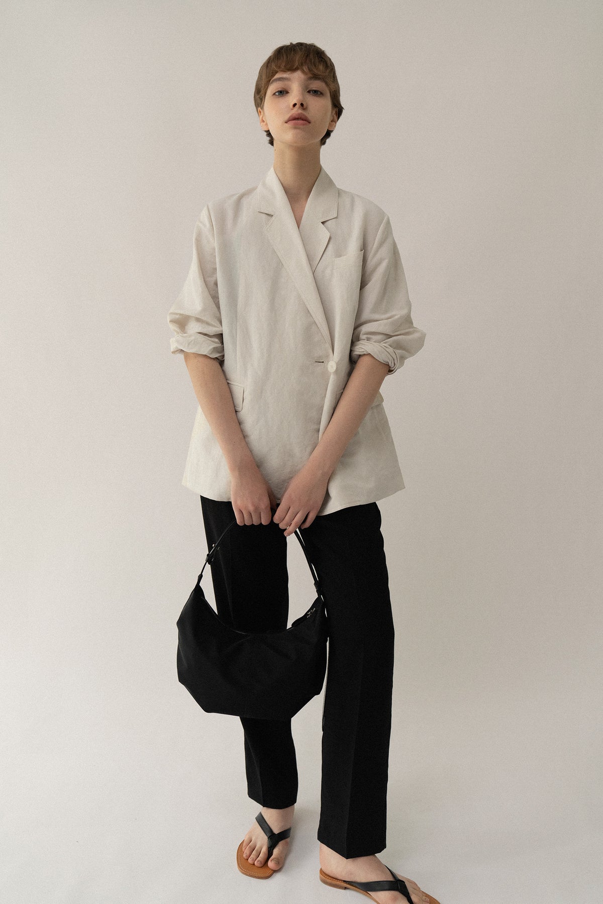 Nothing Written HT nylon shoulder bag (Black)
