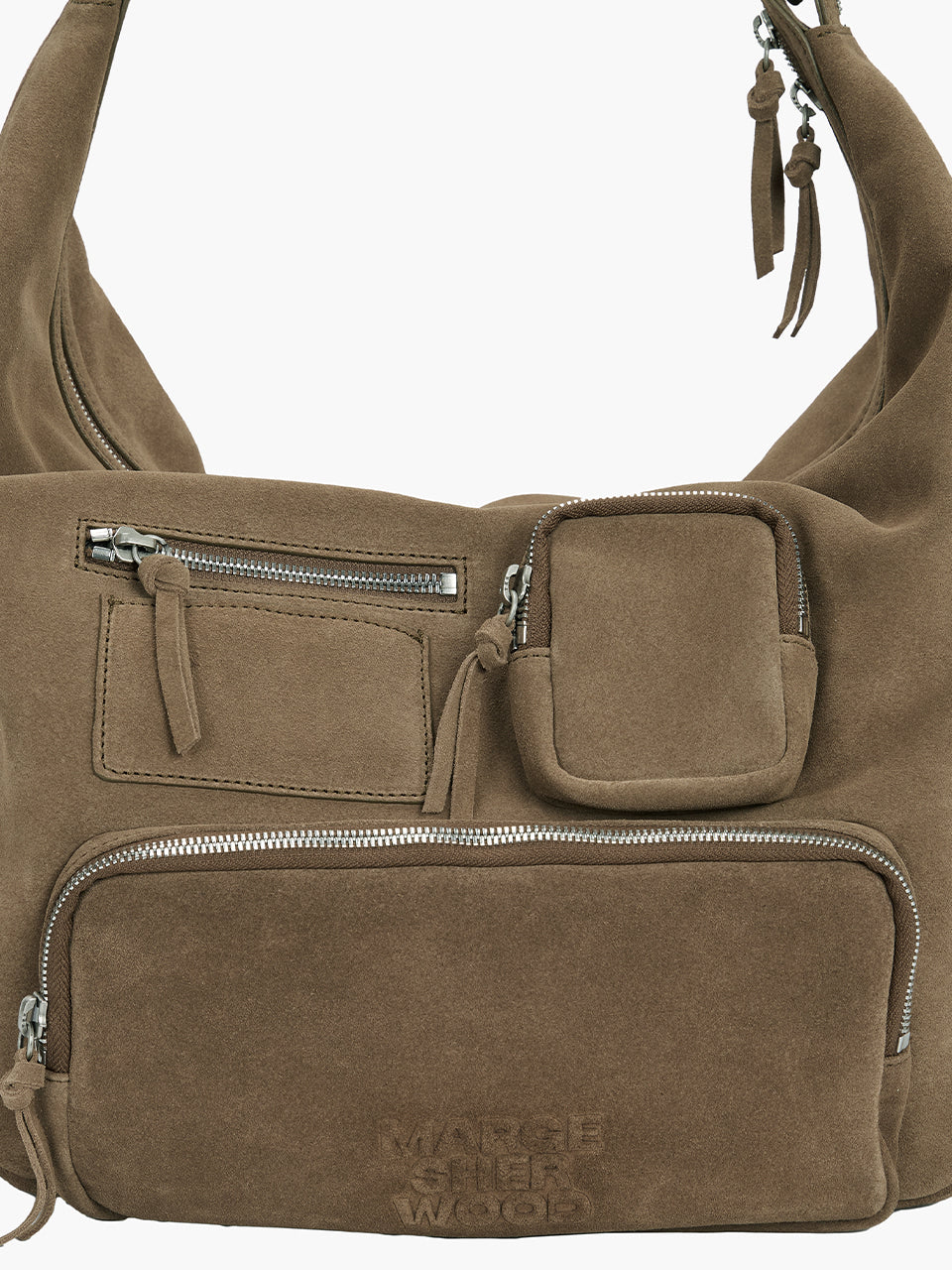 Margesherwood City Hobo NS cappuccino suede