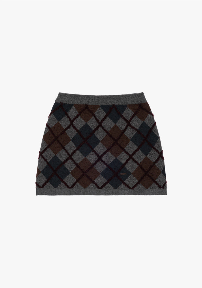 Grove Stitch Argyle Skirt