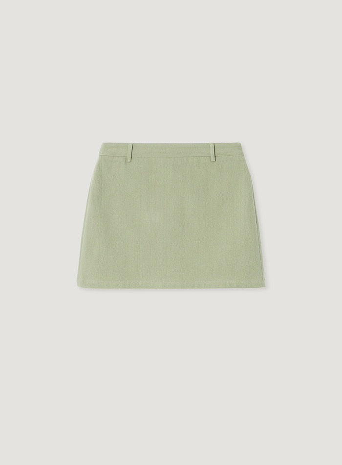 Mango Maniplease Weet Mini Skirt Mint
