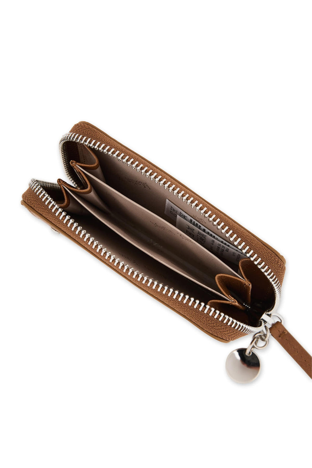 Matinkim Matin Kim Steel Logo Rivet Compact Wallet IN Camel
