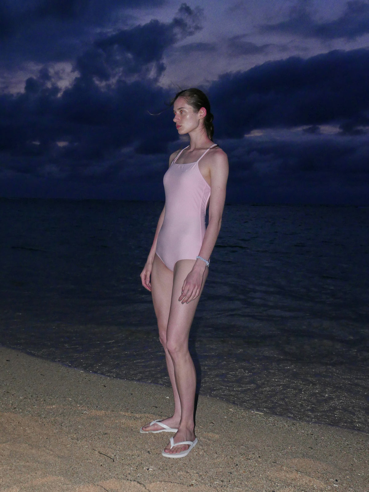 Low Classic Lc Back String Swimsuit Pink