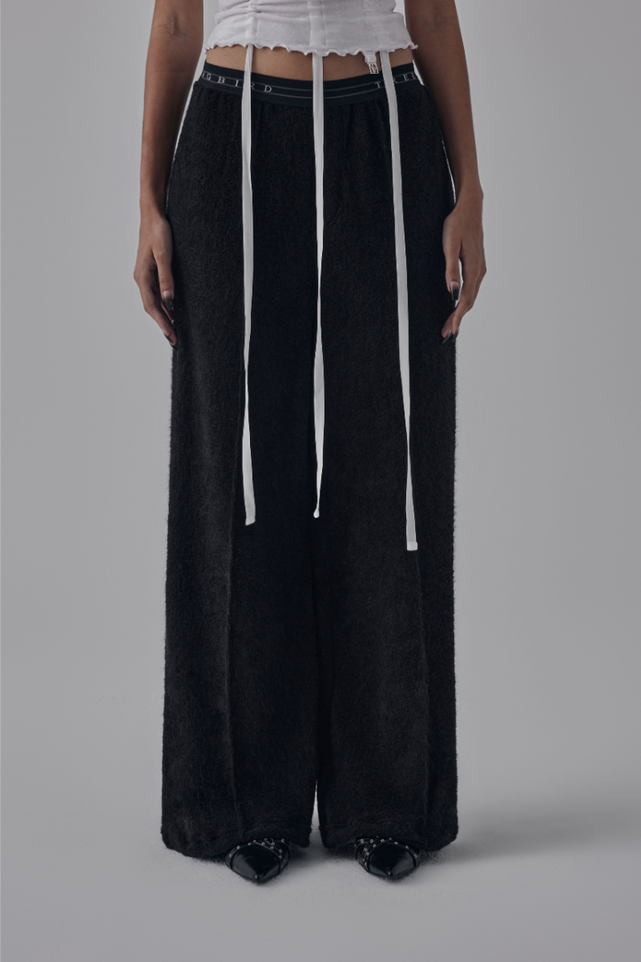 Treemingbird Banding Terry Pants Black