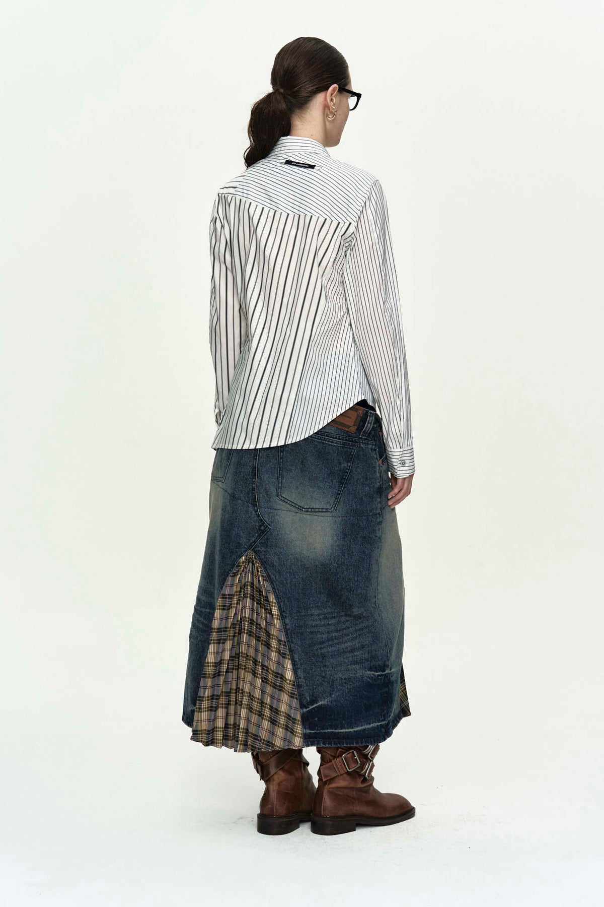 Andersson Bell Noa Striped Twist-Tuck Shirt