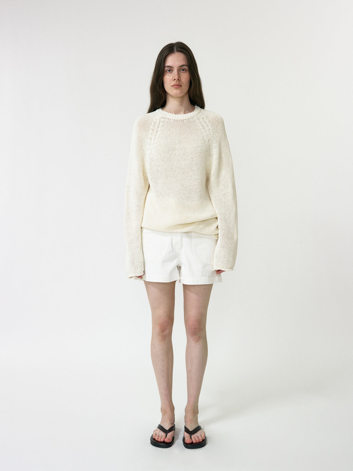 Nothing Written Paper loose fit pullover (Black)