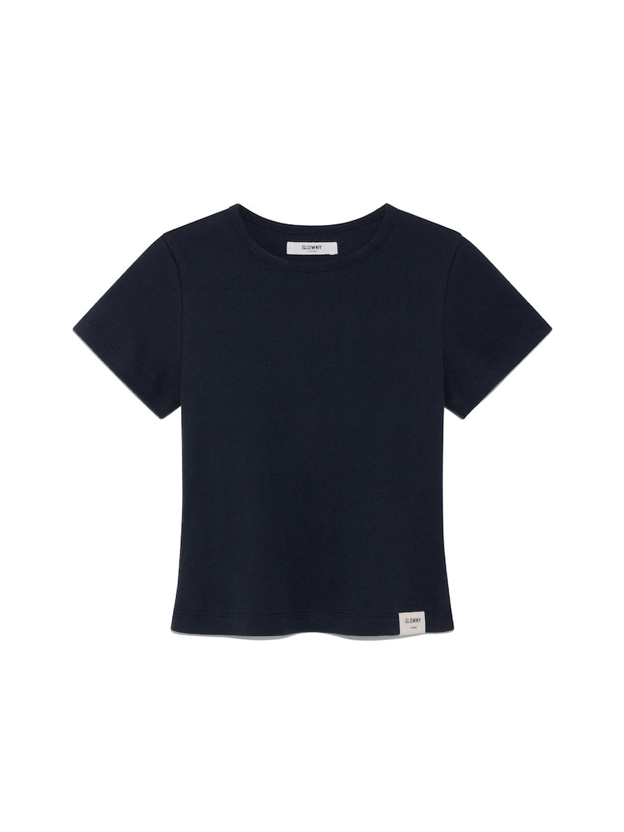 GLOWNY G Baby Tee (Navy)