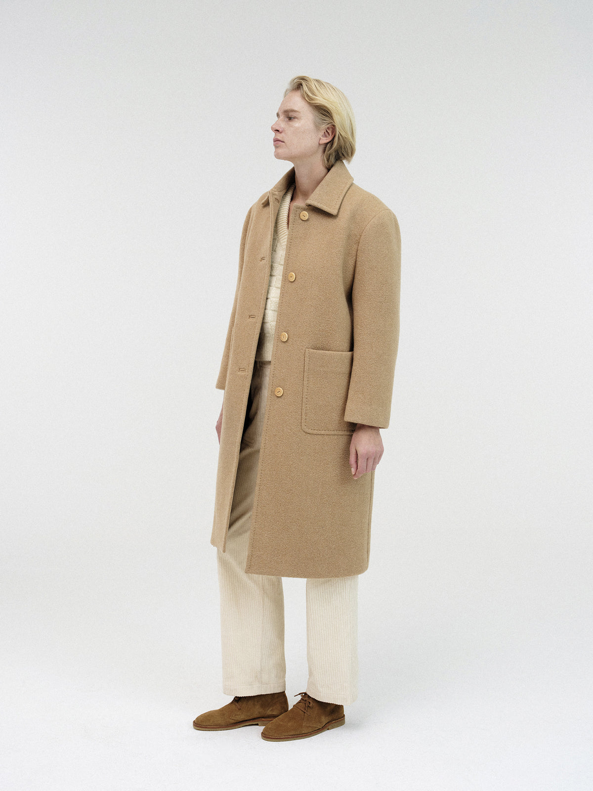 Nothing Written Rohmer long wool coat (Beige)
