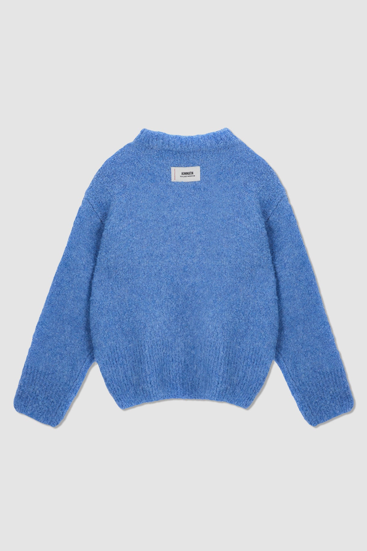 Matinkim Volume Neck Boucle Pullover IN Blue