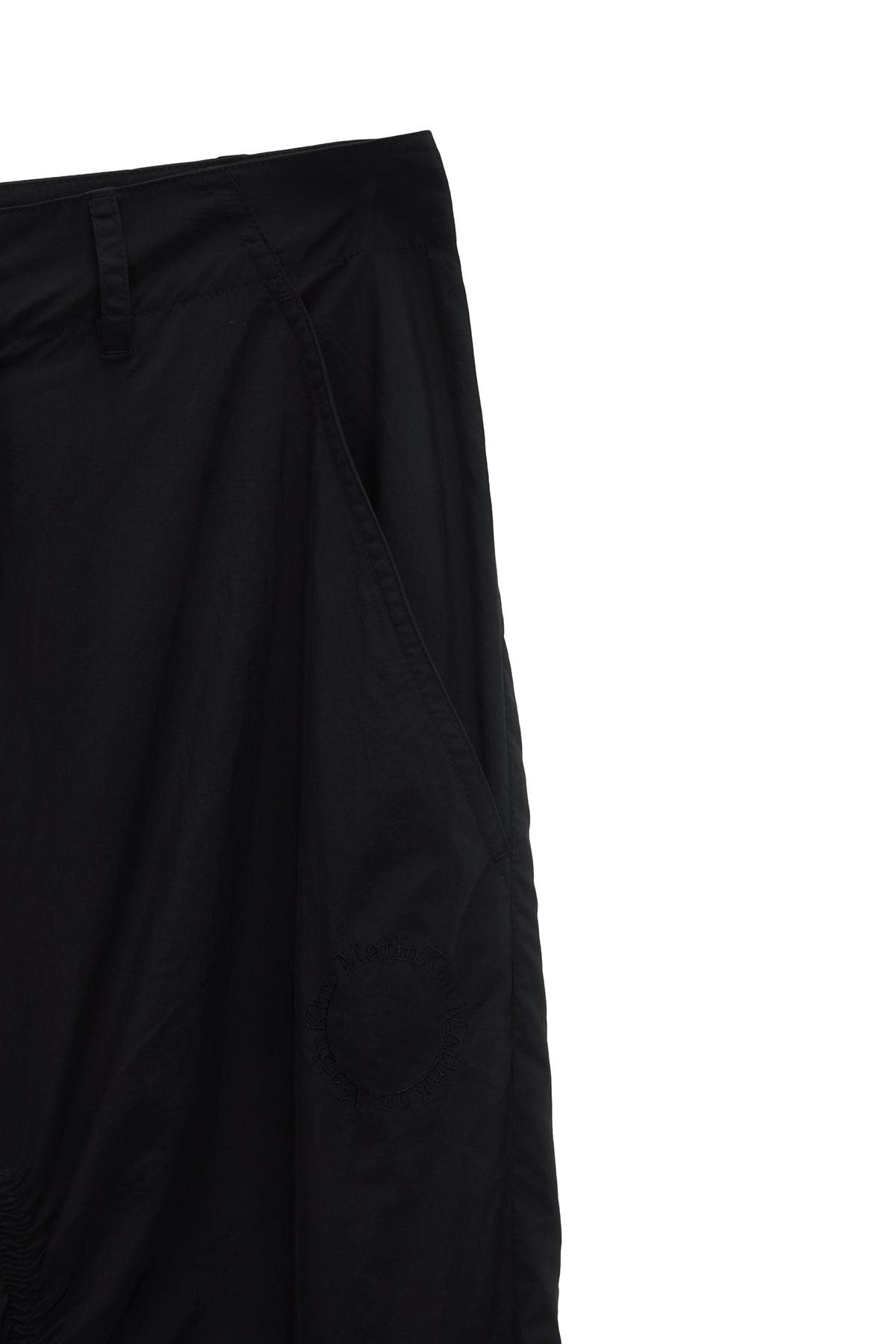 Matinkim Shirring Point Nylon Pants IN Black