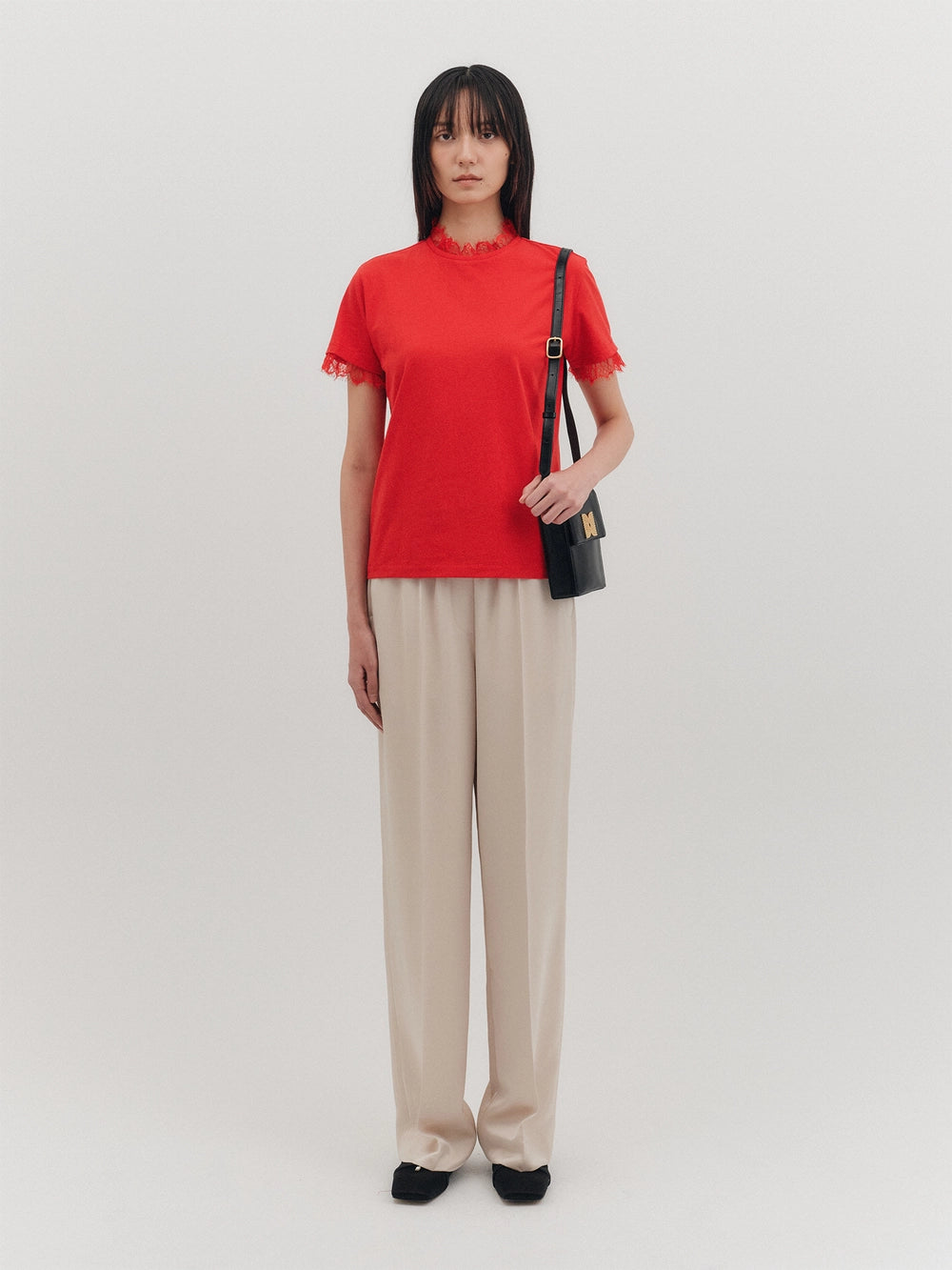 EENK Lace T-shirt - Red