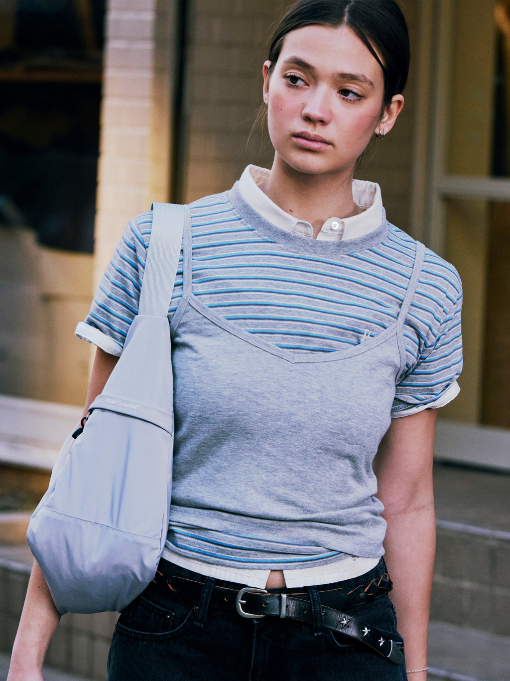 Low Classic Organic Silket Camisole Melange Grey