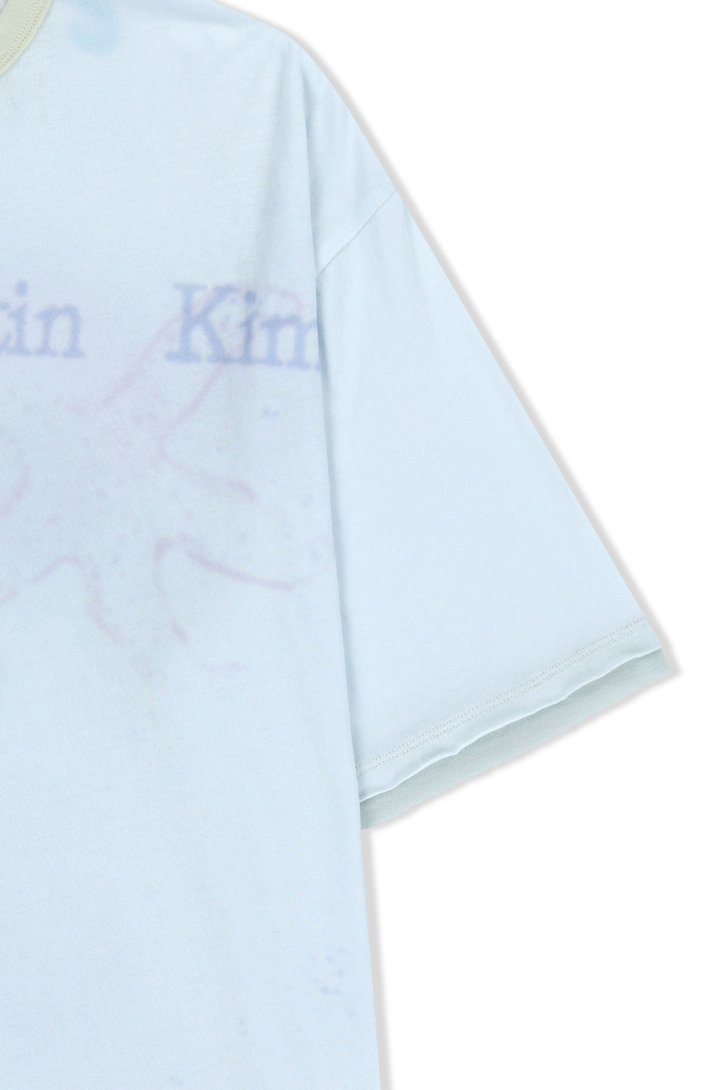 Matinkim Sketch Graffiti Over Fit Top IN Light Blue