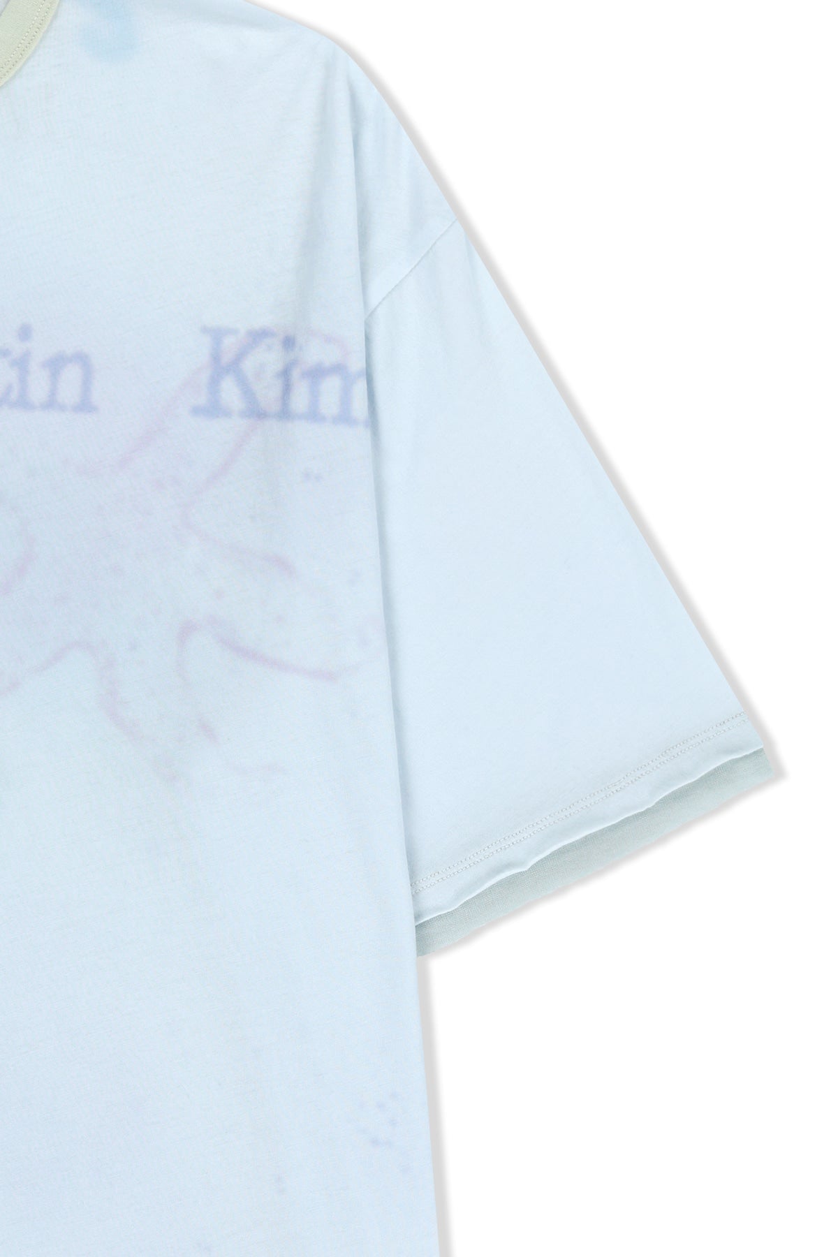 Matinkim Sketch Graffiti Over Fit Top IN Light Blue