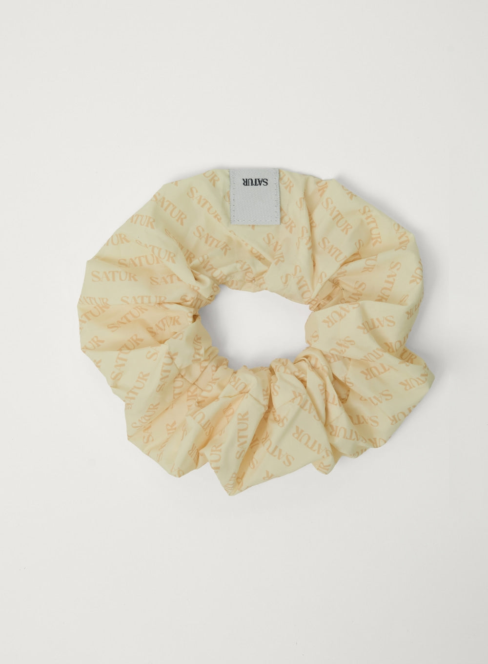 [satur] (W) Classic Logo Scrunchie - Cream