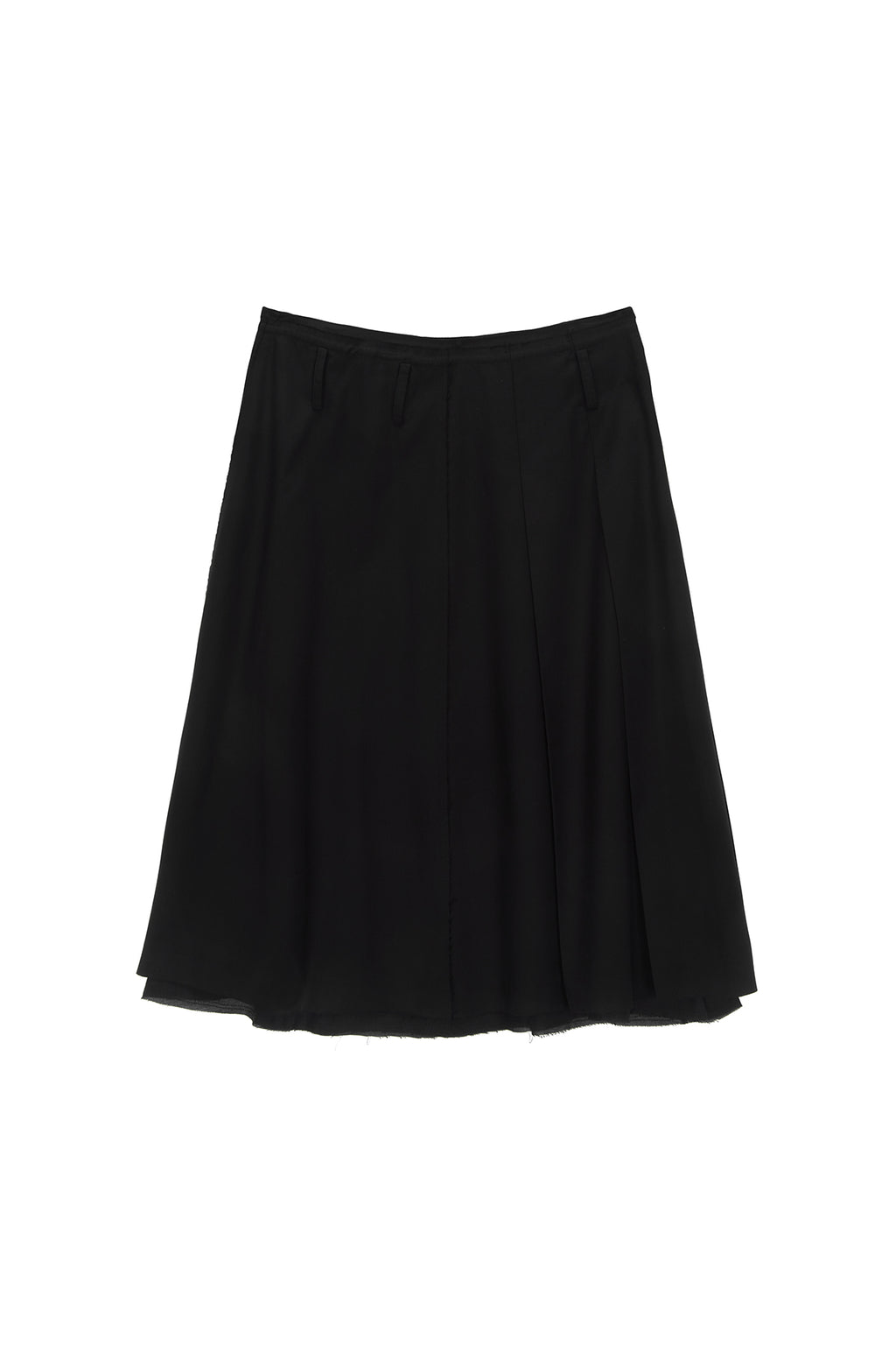 [matinkim] STRING POINT LAYERED PLEATS SKIRT IN BLACK