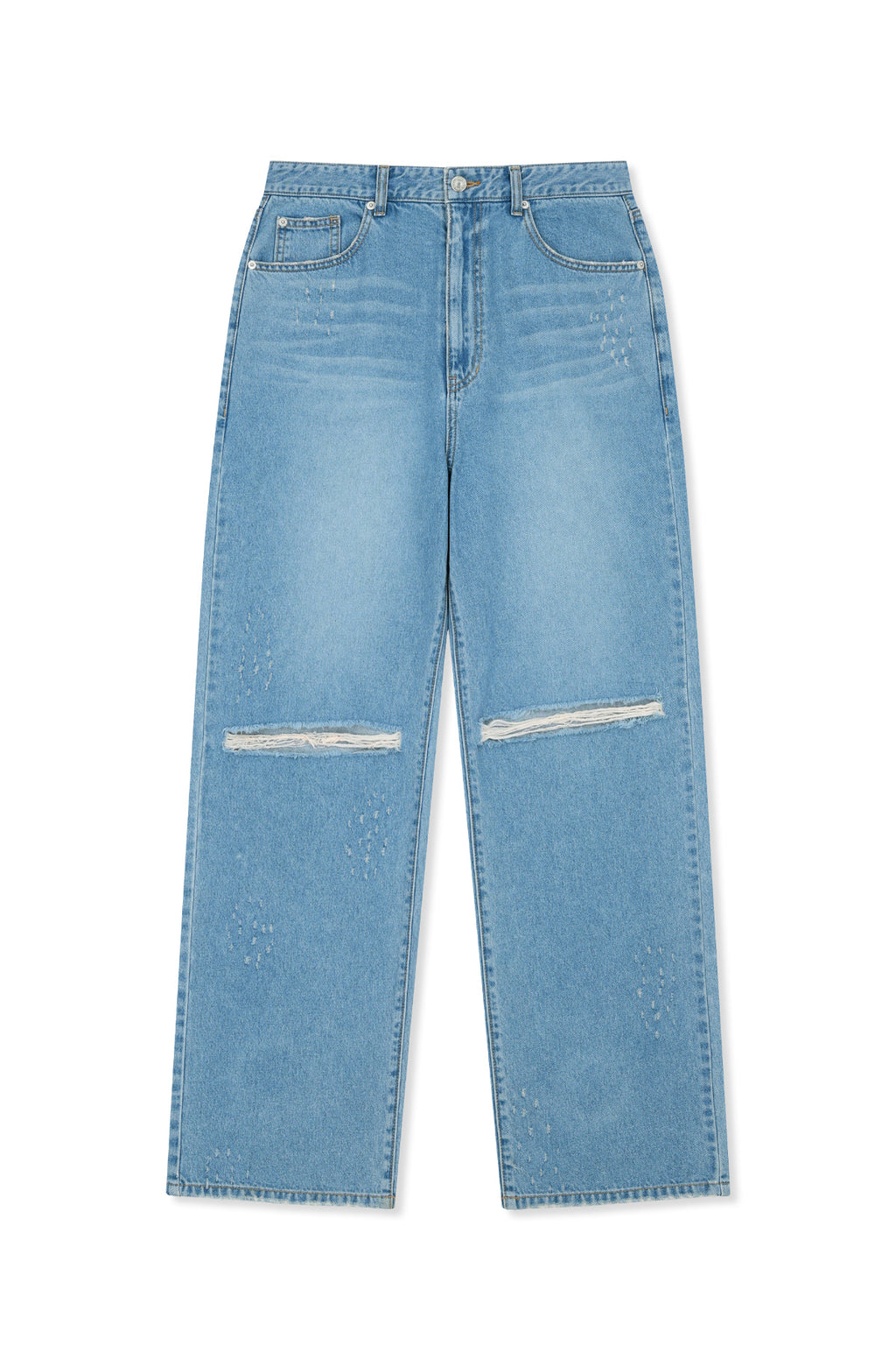 Matinkim Distressed Denim Pants For Men IN Blue