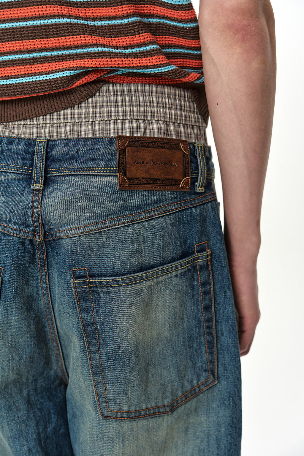 Andersson Bell Unisex Trunk Layered Wide-Leg Jeans