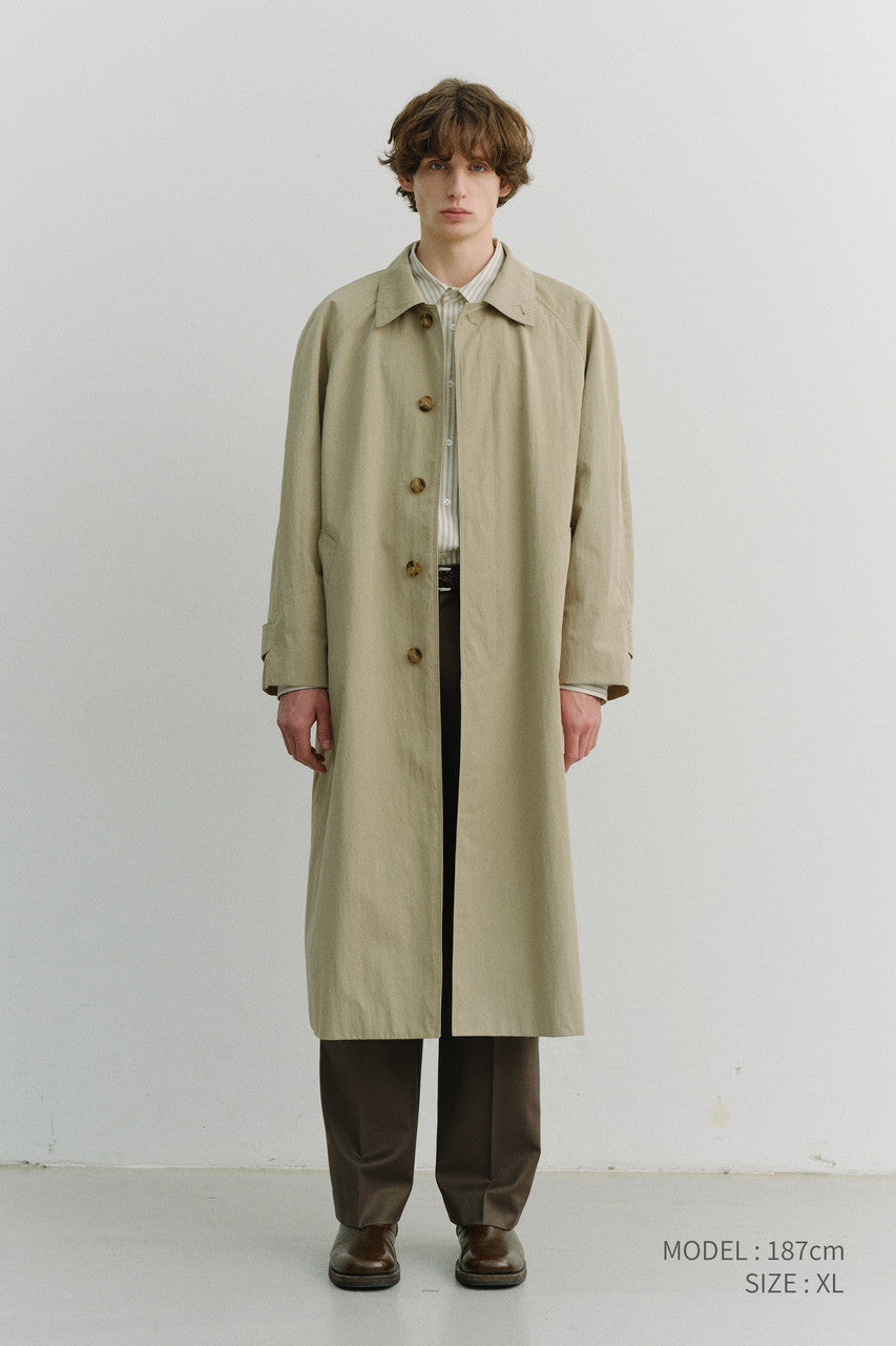 Dunst Unisex Refined Mac Coat Khaki