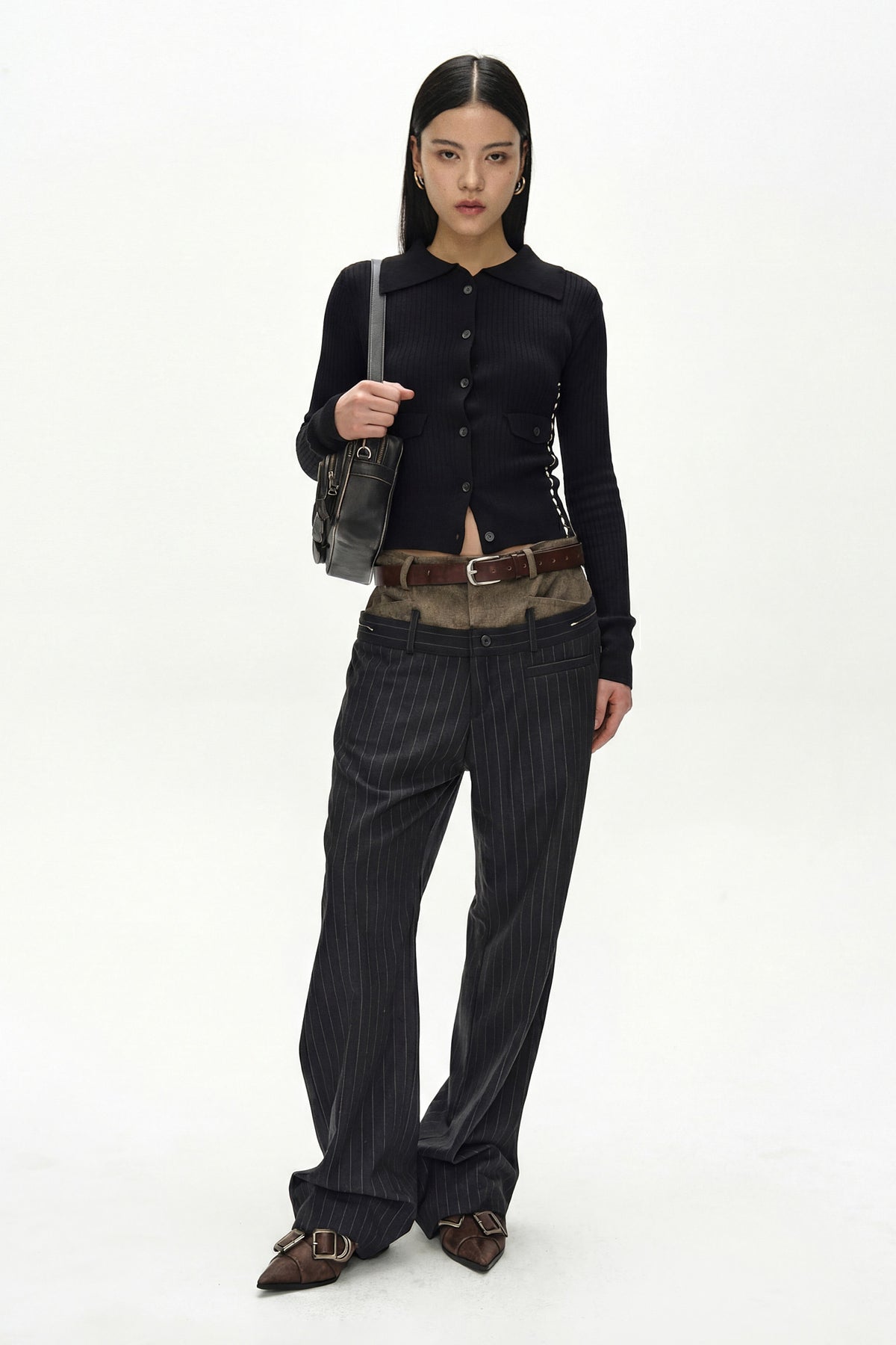 Andersson Bell Cashmere Hand Stitched Rib Cardigan