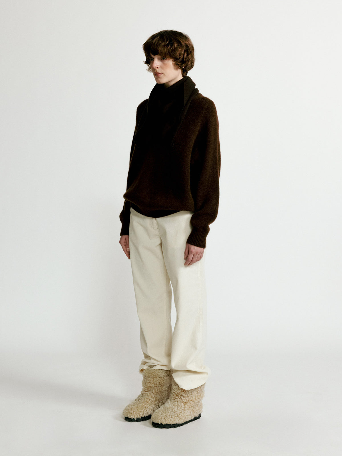 Nothing Written Pound alpaca sweater (Choco)