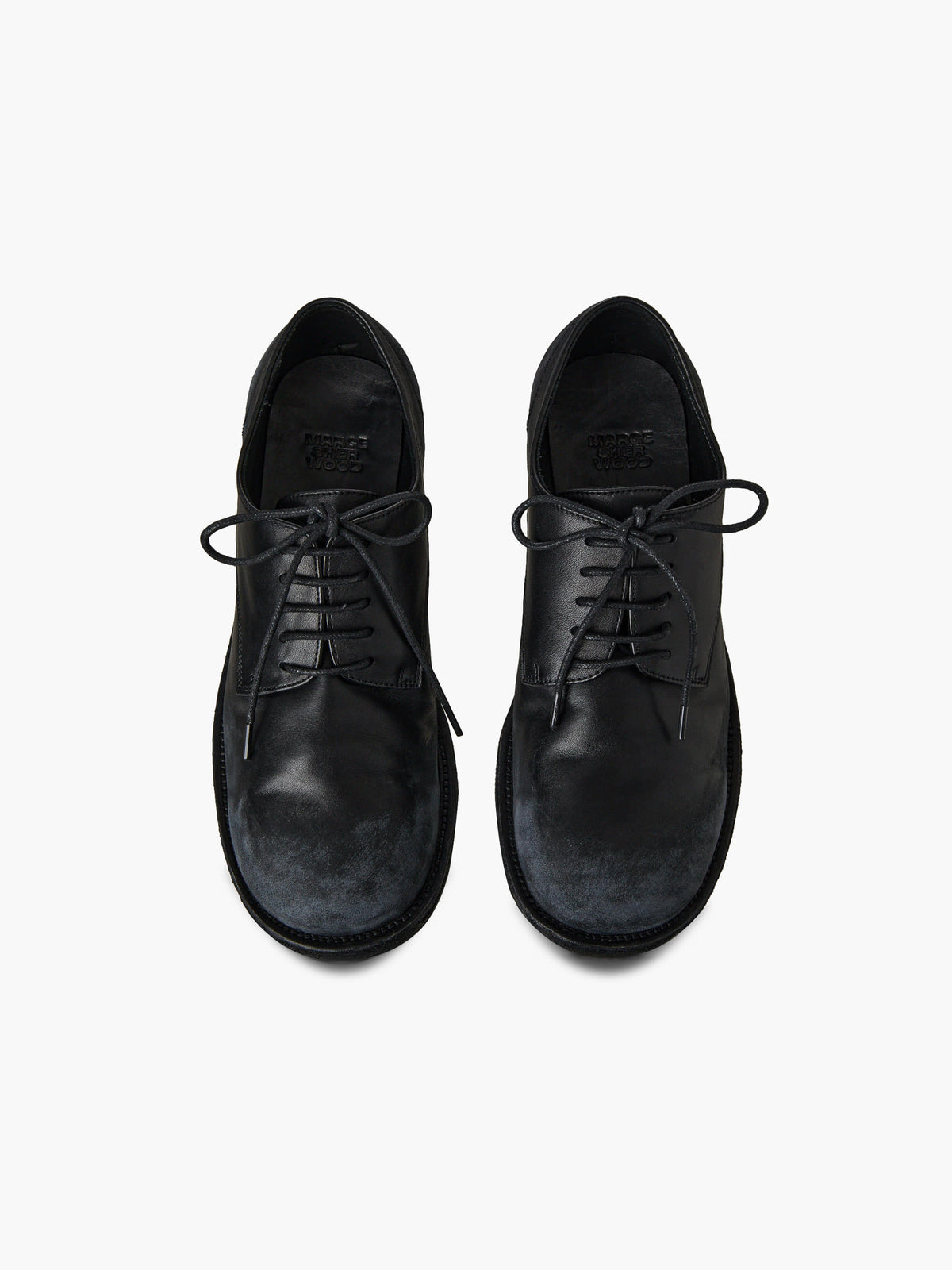Margesherwood Distressed Derby Shoes black