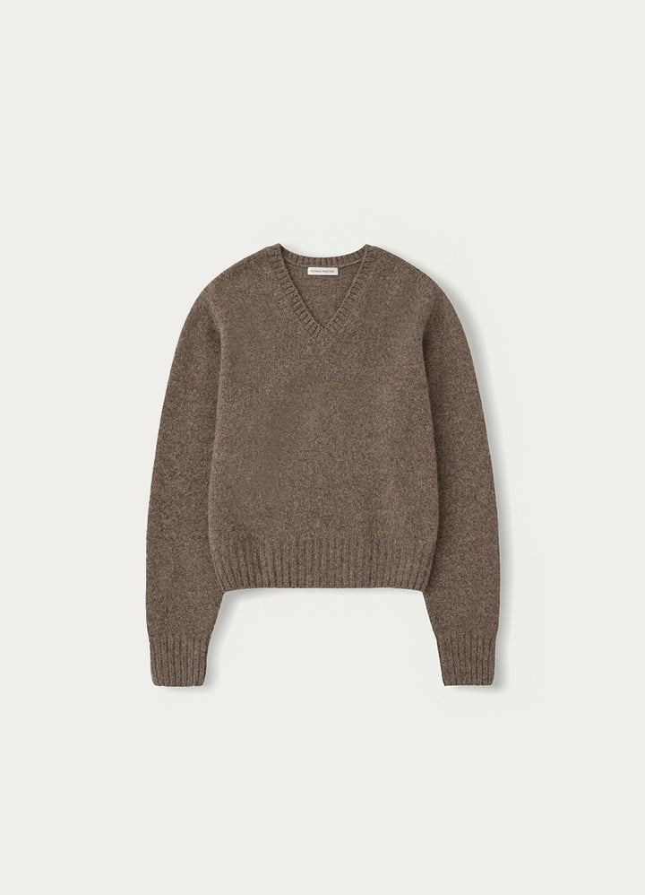 Nothing Written Miro v-neck pullover (Chestnut brown)