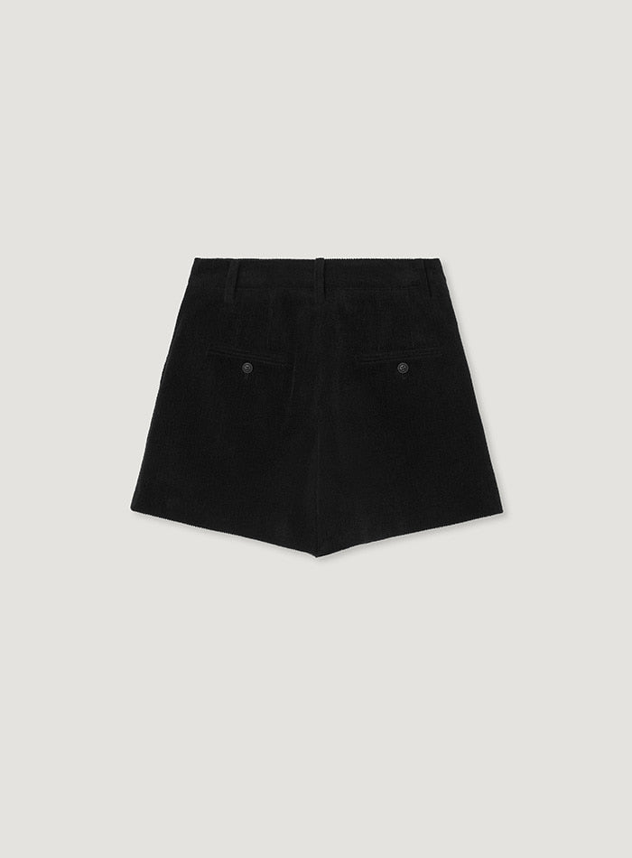 Mango Maniplease Nunu Corduroy Shorts Black