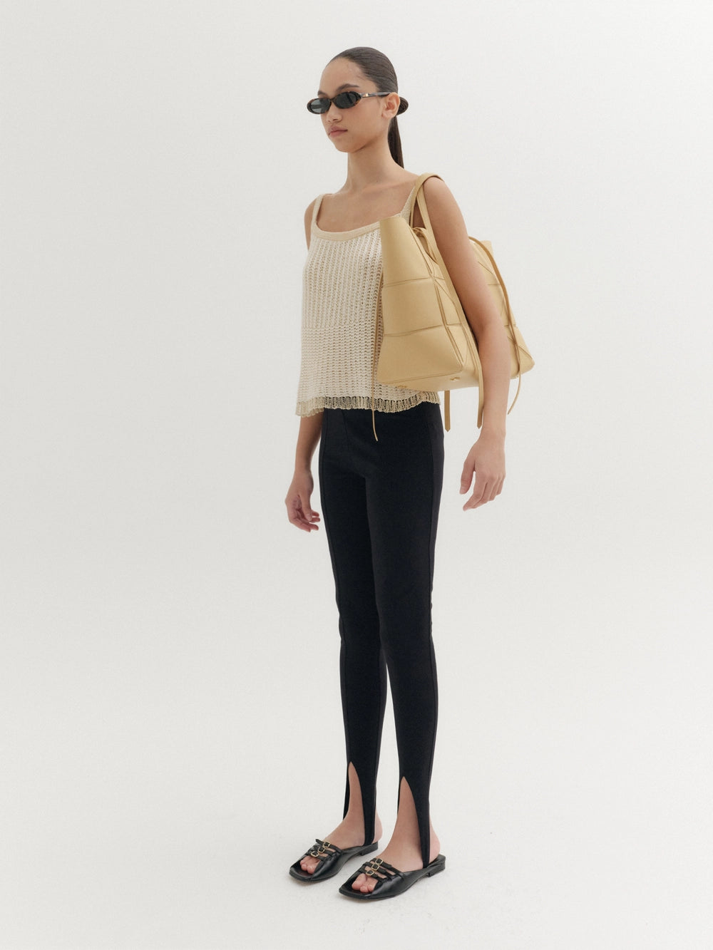 EENK Sleeveless Knit Top - Ivory