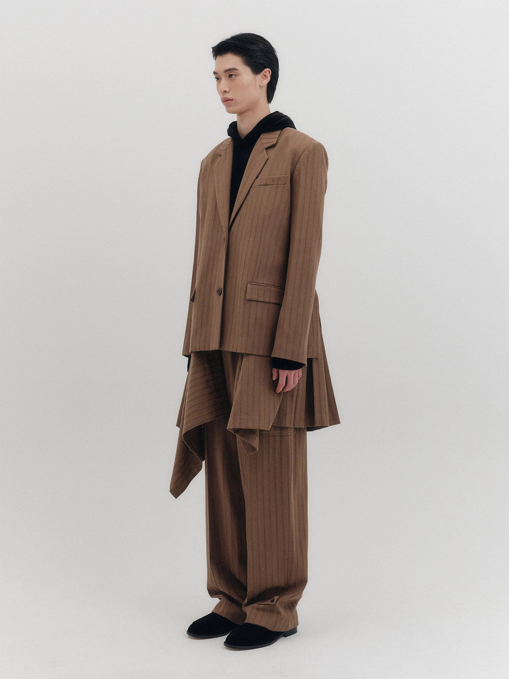 EENK Transformable Single-Breasted Blazer - Beige