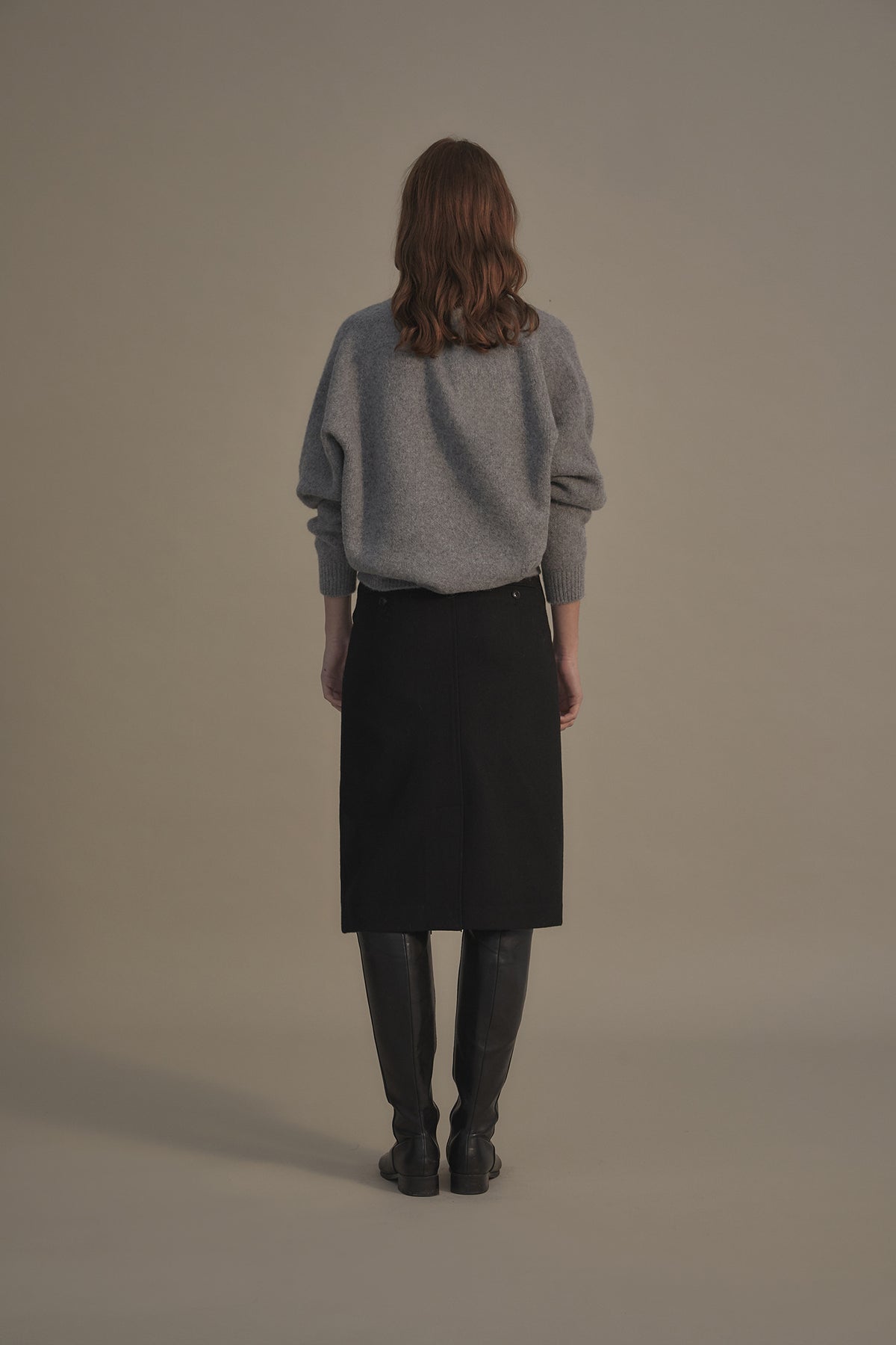 Nothing Written Pound alpaca sweater (Gray)