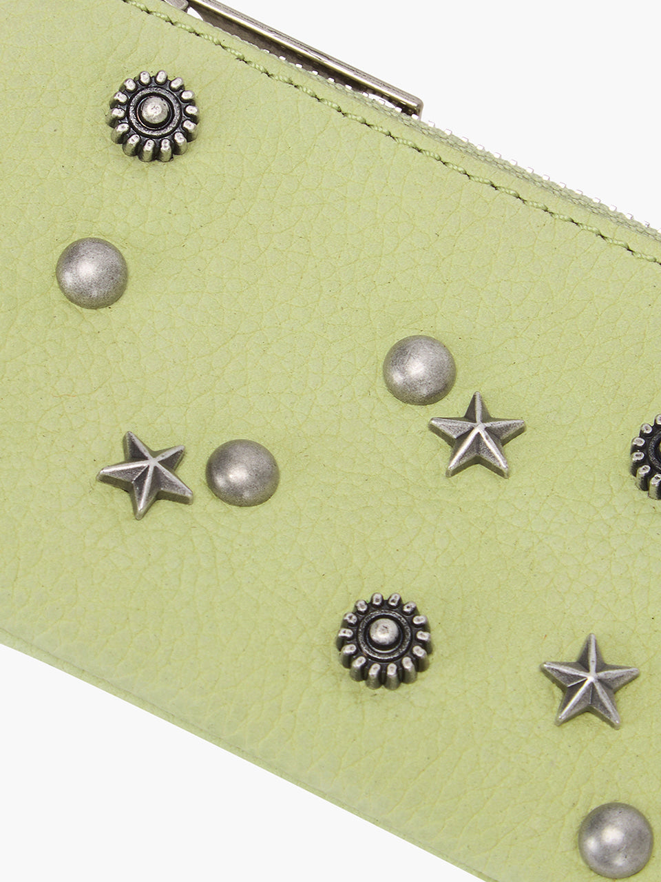 Margesherwood Full Stud Zipper Wallet avocado nubuck