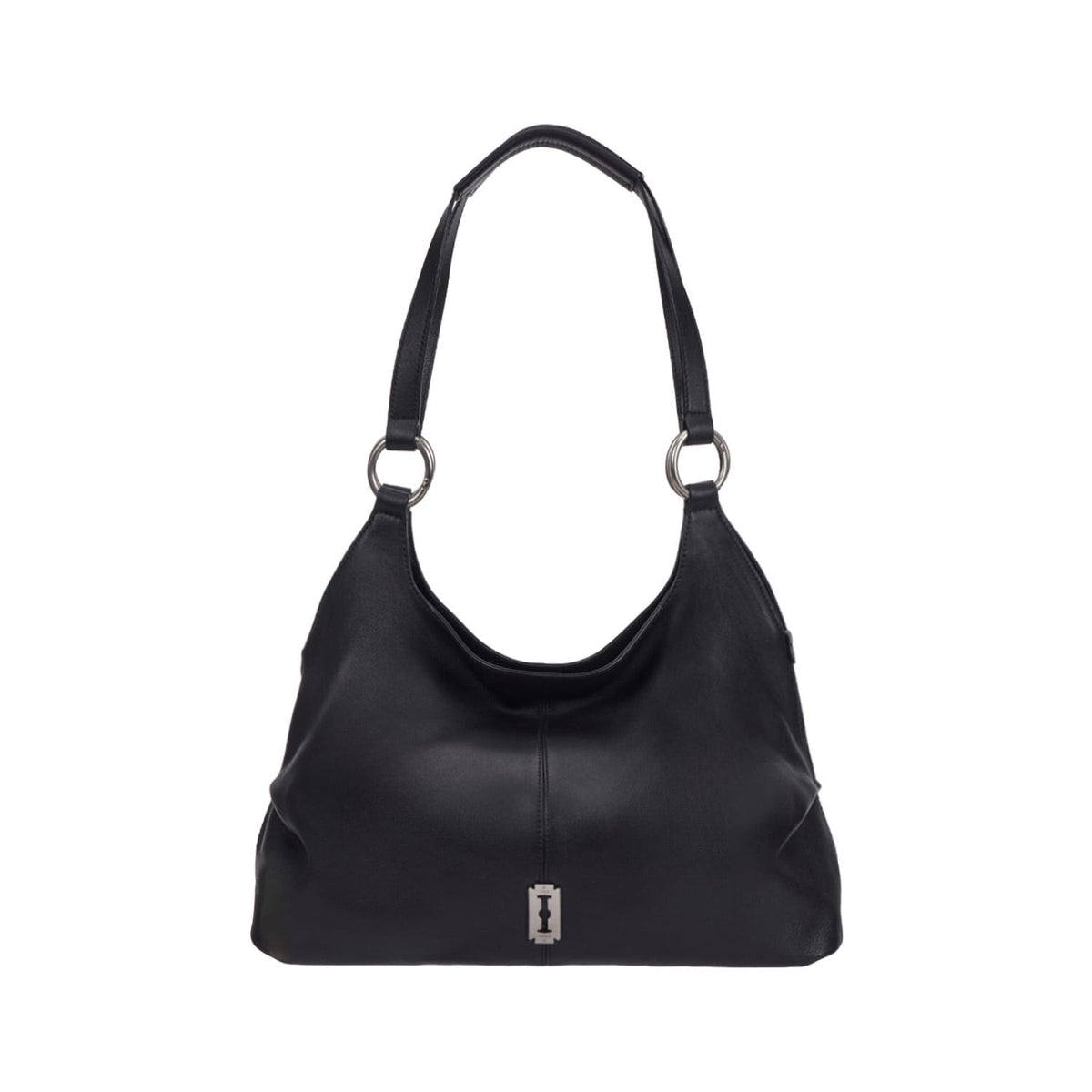 Vunque Halfmoon Attache Two Handle Shoulder Black