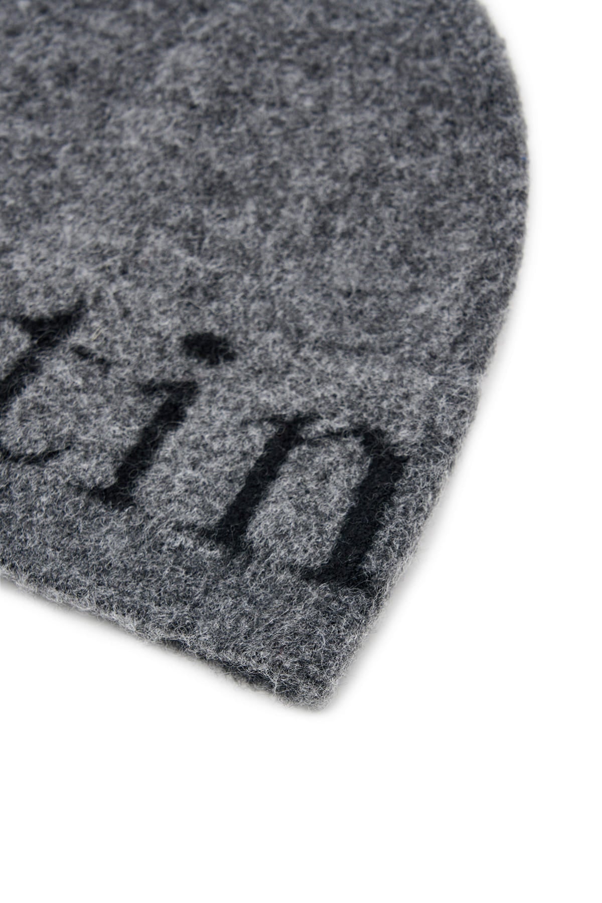 Matinkim Matin Logo Boucle Knit Beanie IN Charcoal