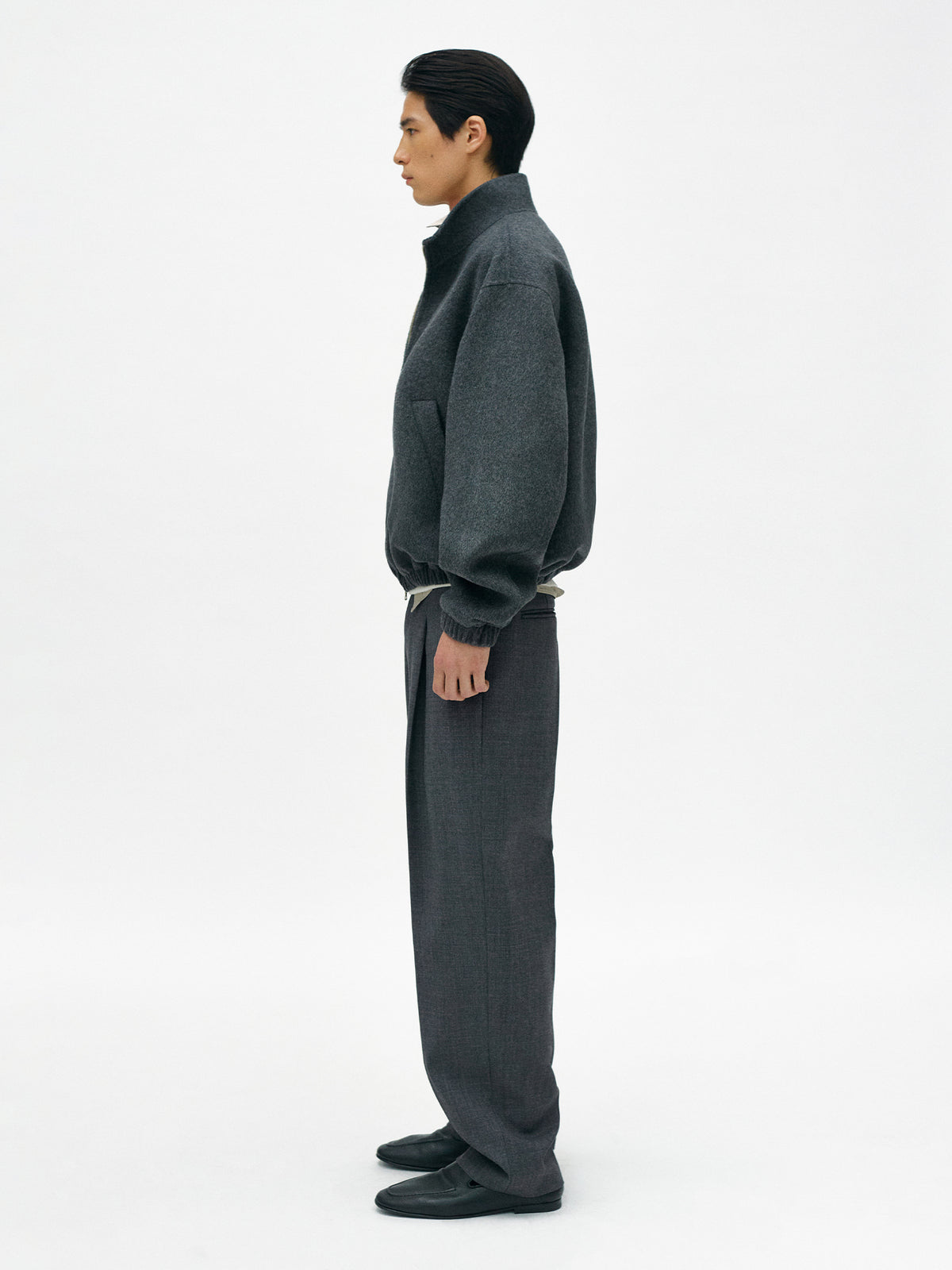 Nothing Written Emil tuck pants (Slate gray)