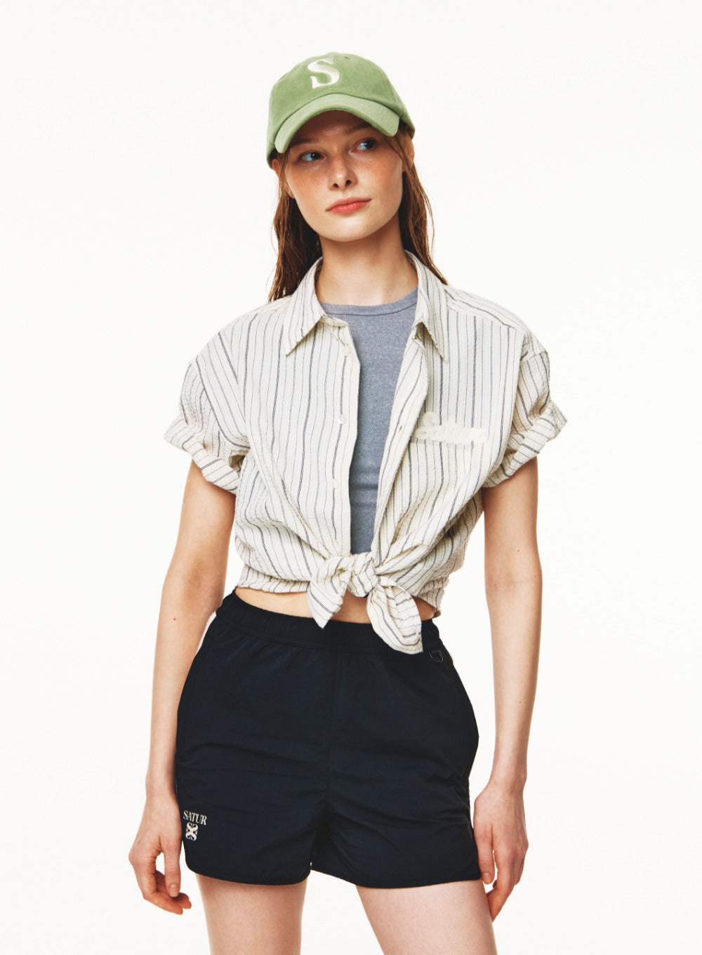 [satur] Vintage Casual Ball Cap - Light Green