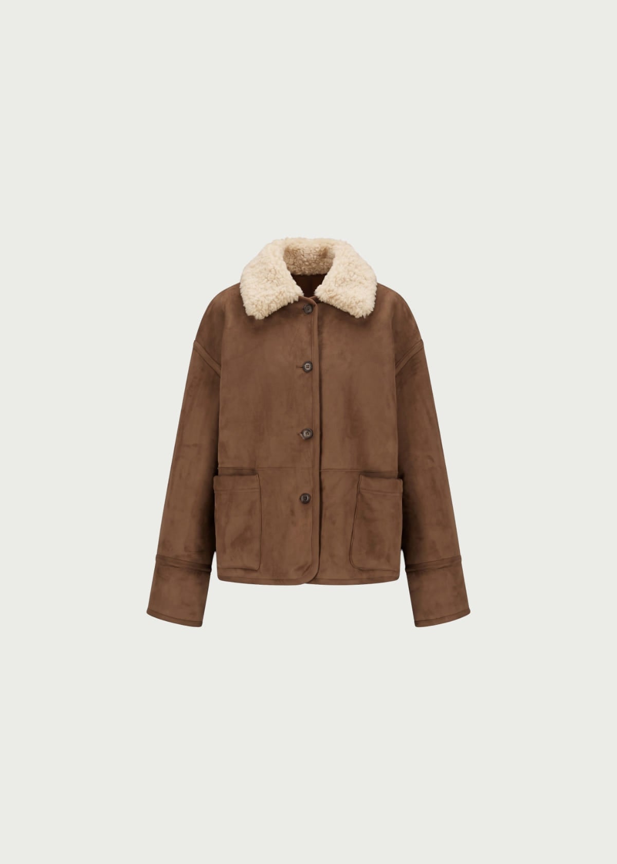 Depound signature reversible shearling mustang - dark brown