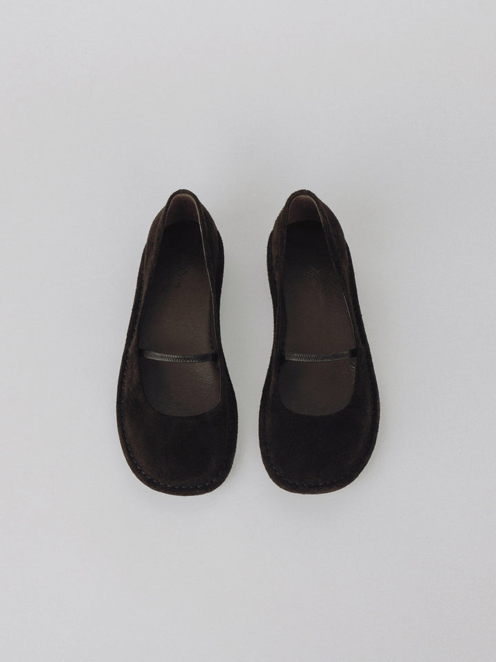 Moia pebble ballet shoes (smoke brown)
