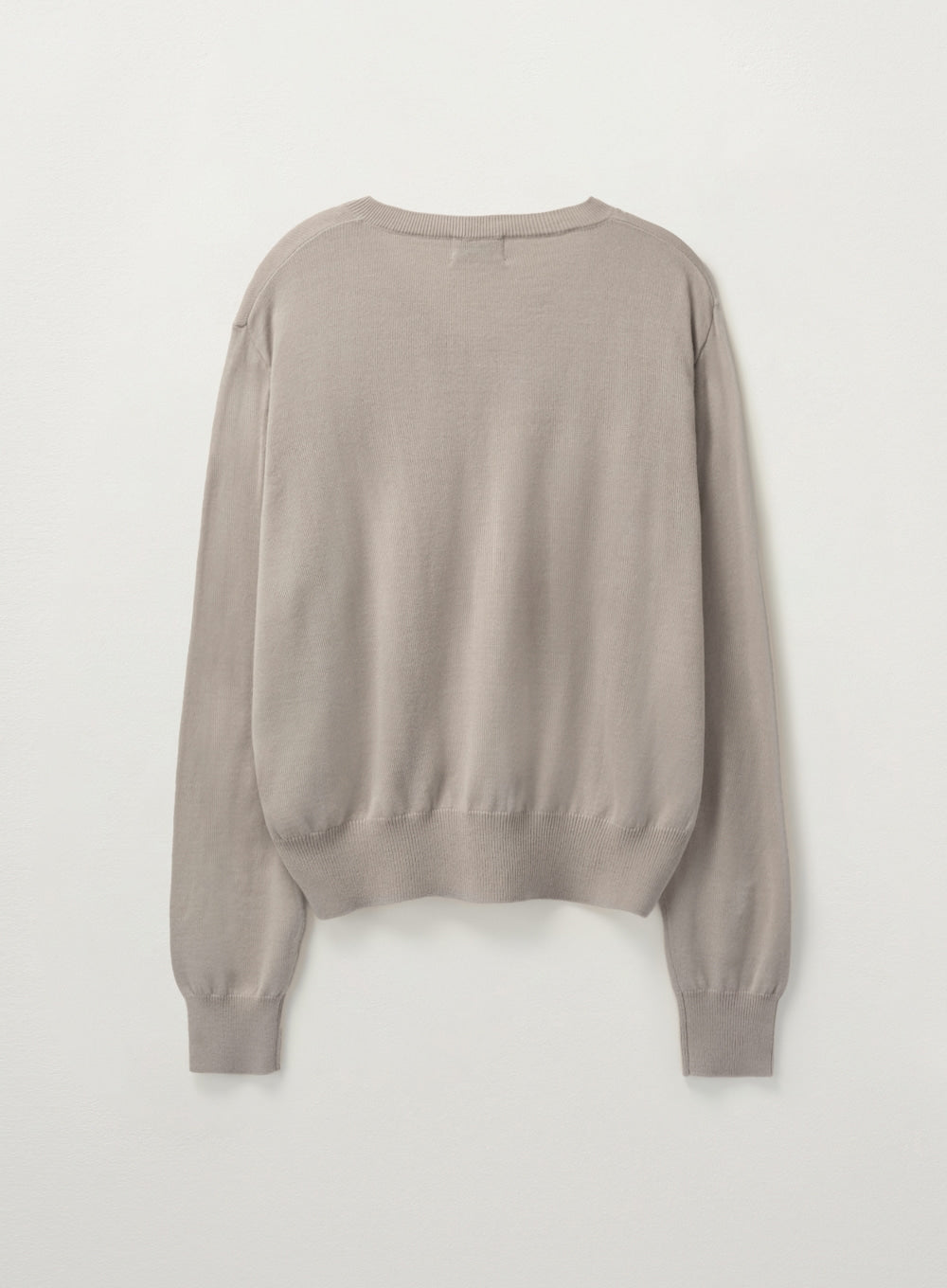 [satur] (W) V-Neck Fine Wool Knit - Beige