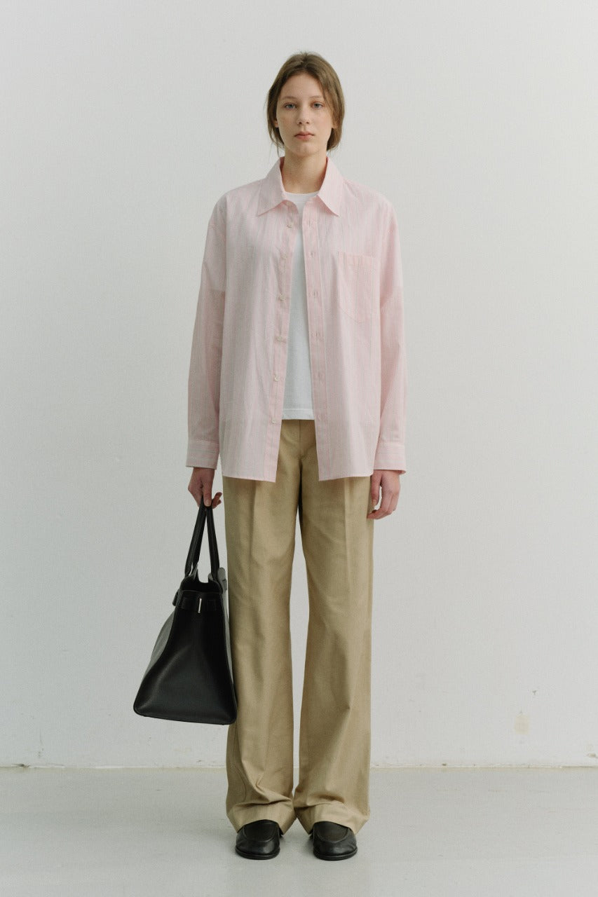 Dunst Pleated Chino Slacks Classic Beige