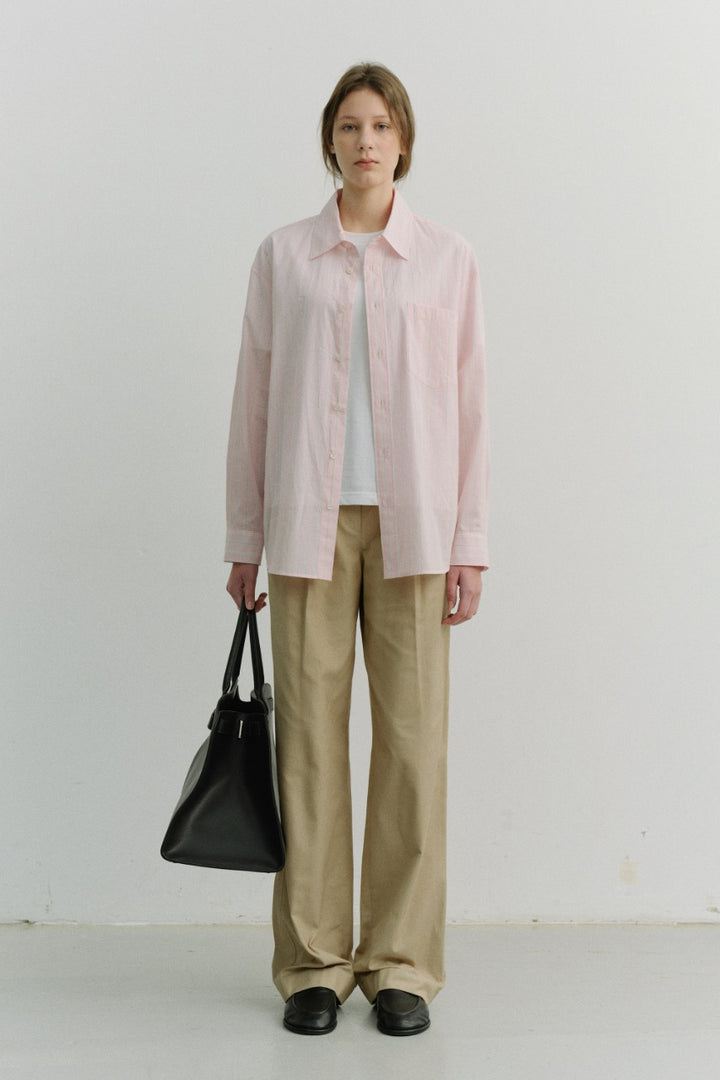 Dunst Pleated Chino Slacks Classic Beige